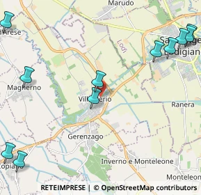Mappa Via Santa Maria, 27019 Villanterio PV, Italia (3.07727)