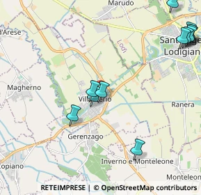 Mappa Via Santa Maria, 27019 Villanterio PV, Italia (2.715)