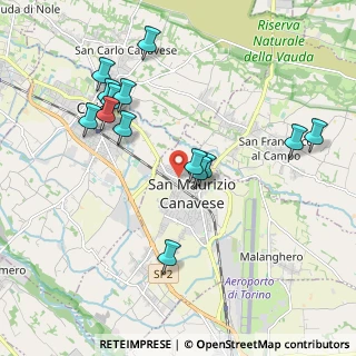 Mappa Via Grande Torino, 10077 San Maurizio Canavese TO, Italia (2.03214)
