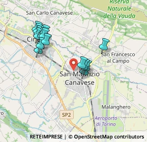 Mappa Via Giacomo Matteotti, 10077 San Maurizio Canavese TO, Italia (1.8325)