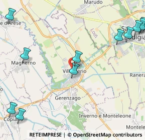 Mappa Via San Giorgio, 27019 Villanterio PV, Italia (3.08636)