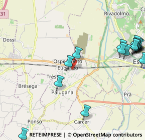 Mappa Via Canevare, 35045 Ospedaletto Euganeo PD, Italia (2.89278)