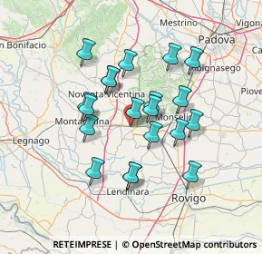 Mappa Via Canevare, 35045 Ospedaletto Euganeo PD, Italia (11.9235)