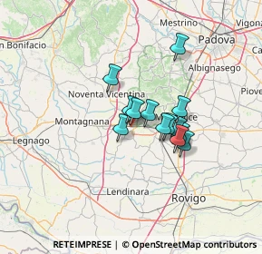 Mappa Via Canevare, 35045 Ospedaletto Euganeo PD, Italia (8.76538)