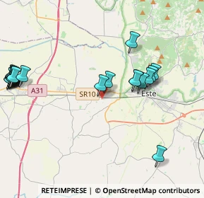 Mappa Via Canevare, 35045 Ospedaletto Euganeo PD, Italia (5.004)