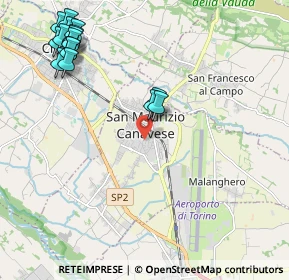 Mappa Via Campo Sportivo, 10077 San Maurizio Canavese TO, Italia (2.62938)