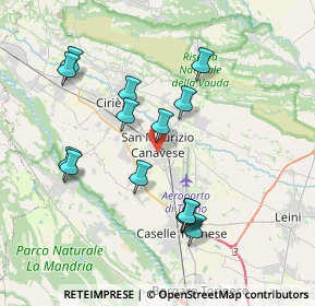 Mappa Via Campo Sportivo, 10077 San Maurizio Canavese TO, Italia (3.70643)