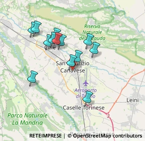 Mappa Via Campo Sportivo, 10077 San Maurizio Canavese TO, Italia (3.25846)