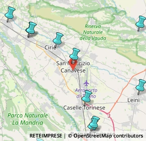 Mappa Via Campo Sportivo, 10077 San Maurizio Canavese TO, Italia (6.12545)