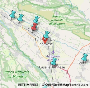 Mappa Via Campo Sportivo, 10077 San Maurizio Canavese TO, Italia (5.12818)