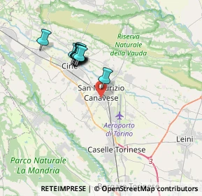 Mappa Via Campo Sportivo, 10077 San Maurizio Canavese TO, Italia (3.19909)
