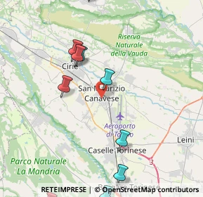 Mappa Via Campo Sportivo, 10077 San Maurizio Canavese TO, Italia (5.59333)