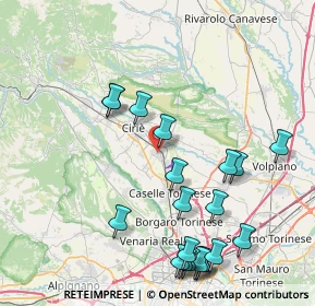 Mappa Via Campo Sportivo, 10077 San Maurizio Canavese TO, Italia (9.3935)