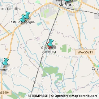 Mappa Via Battisti, 27020 Olevano di Lomellina PV, Italia (3.91923)