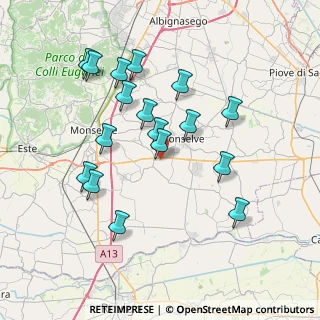 Mappa Viale Francia, 35020 Tribano PD, Italia (7.27588)