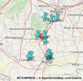 Mappa Via della Ferrovia, 35043 Monselice PD, Italia (12.58)