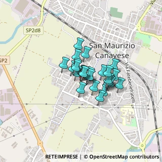 Mappa Via XXV Aprile, 10077 San Maurizio Canavese TO, Italia (0.24074)
