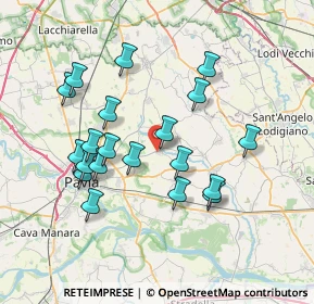 Mappa Via Pertini, 27010 Cura Carpignano PV, Italia (7.0075)