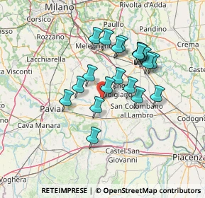 Mappa Via Don Giuseppe Galvi, 27019 Villanterio PV, Italia (11.6415)