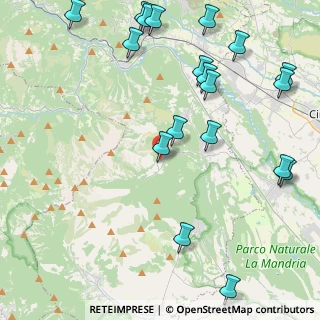 Mappa Strada Provinciale, 10070 Vallo torinese TO, Italia (5.7615)