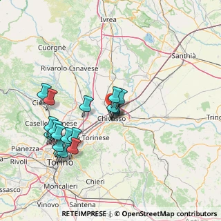 Mappa Via Giuseppina Angiolina Sacco, 10034 Chivasso TO, Italia (14.874)