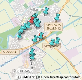 Mappa Via Alessandrini, 27019 Villanterio PV, Italia (0.4075)