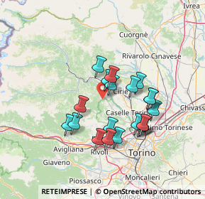 Mappa 10070 Fiano TO, Italia (11.9145)