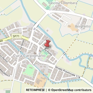 Mappa Via Poma, 9, 27010 Cura Carpignano, Pavia (Lombardia)