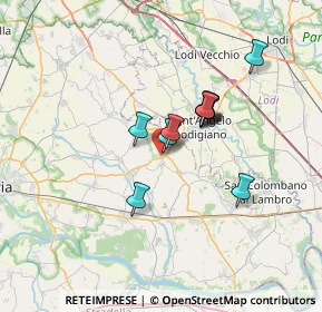 Mappa Via Cardinal A. Poma, 27019 Villanterio PV, Italia (4.96727)