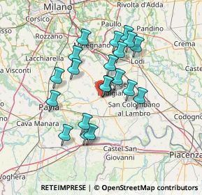 Mappa Via Cardinal A. Poma, 27019 Villanterio PV, Italia (12.023)