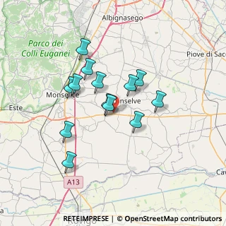 Mappa Via Legnosa, 35020 Tribano PD, Italia (5.85231)