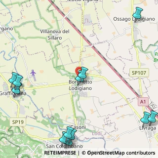 Mappa Via Roma, 26812 Borghetto Lodigiano LO, Italia (3.38071)