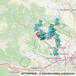 Mappa Via Gerbidi, 10070 Fiano TO, Italia (5.48125)