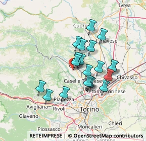 Mappa Via San Pietro, 10073 Ciriè TO, Italia (11.2635)