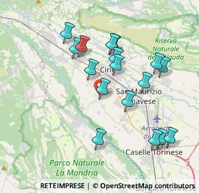 Mappa Via San Pietro, 10073 Ciriè TO, Italia (3.69588)