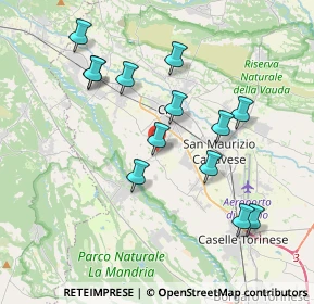 Mappa Via San Pietro, 10073 Ciriè TO, Italia (3.73923)
