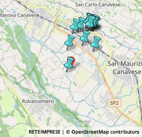 Mappa Via San Pietro, 10073 Ciriè TO, Italia (1.92733)