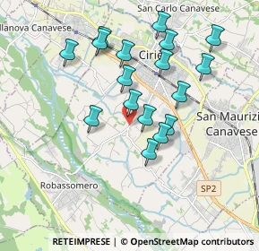 Mappa Via San Pietro, 10073 Ciriè TO, Italia (1.72529)