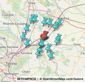 Mappa Via Traversa Mazzini, 10037 Torrazza Piemonte TO, Italia (10.0765)