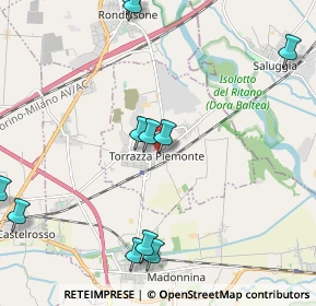 Mappa Via Traversa Mazzini, 10037 Torrazza Piemonte TO, Italia (2.59909)