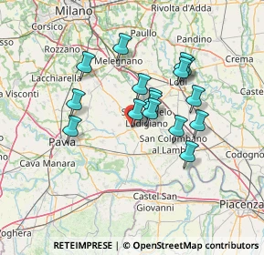 Mappa VIA Donizetti 19 Villanterio, 27019 Villanterio PV, Italia (11.33875)