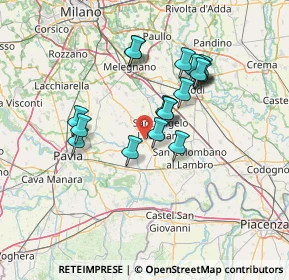 Mappa VIA Donizetti 19 Villanterio, 27019 Villanterio PV, Italia (11.91684)