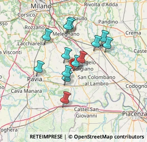 Mappa VIA Donizetti 19 Villanterio, 27019 Villanterio PV, Italia (11.18462)