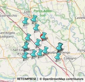 Mappa Via Roma, 26822 Brembio LO, Italia (6.5925)