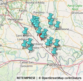 Mappa Via Roma, 26822 Brembio LO, Italia (10.51)