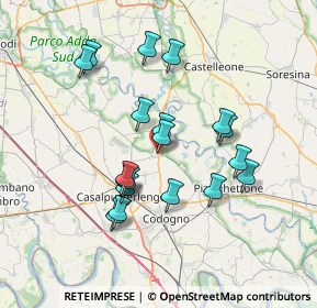 Mappa Via Roma, 26823 Castiglione D'adda LO, Italia (6.55105)