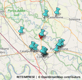 Mappa Via Roma, 26823 Castiglione D'adda LO, Italia (6.23059)