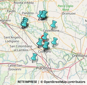 Mappa Via Roma, 26823 Castiglione D'adda LO, Italia (12.5465)