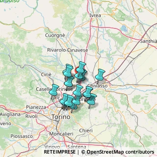 Mappa SP di S. Giusto, 10080 San Benigno Canavese TO, Italia (9.7235)