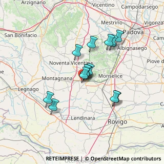 Mappa Via Carazzea, 35040 Ponso PD, Italia (11.69231)